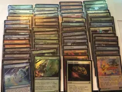 MTG Edge Of Eternities 54 card lot of all Foils Common and Uncommon / NM - Image 1