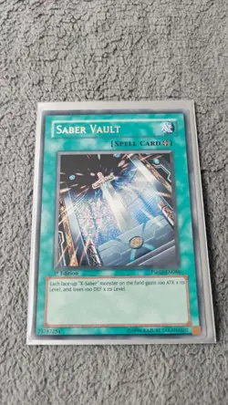YUGIOH SABER VAULT TSHD-EN086 1st edition SECRET RARE NM/LP - Image 1