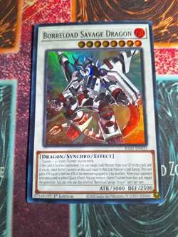 Yu-Gi-Oh! Borreload Savage Dragon RA01-EN033 Super Rare 1st Edition Near Mint - Image 1