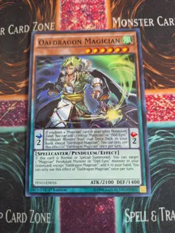 Yu-Gi-Oh! Oafdragon Magician PEVO-EN016 Super Rare 1st Edition Near Mint - Image 1