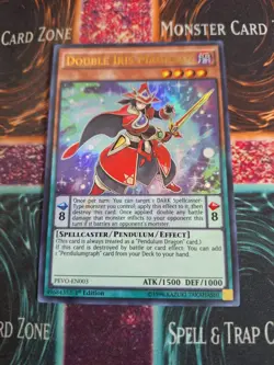 Yu-Gi-Oh! TCG Double Iris Magician PEVO-EN003 Ultra 1st Edition Near Mint b2/ - Image 1