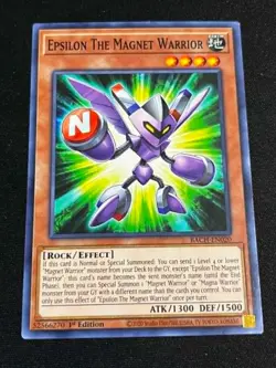 Epsilon The Magnet Warrior BACH-EN020 Battle of Chaos 1st Edition Yugioh - Image 1