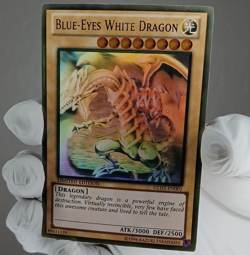 Konami Yu-Gi-Oh! Blue-Eyes White Dragon GLD5-EN001 Ghost/Gold Limited Edition - Image 1