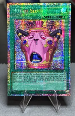 Yu-Gi-Oh! Pot of Sloth 1st Ed Starlight Rare CORI-EN061 Chaos Origins Set - Image 1