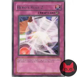 Yugioh Hero's Rule 2 DP06-EN025 Rare NM - Image 1