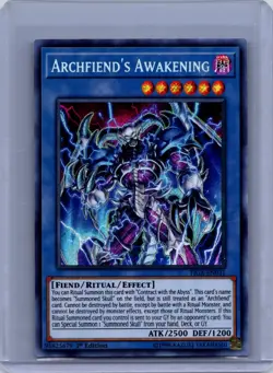 Archfiend's Awakening 1st Edition Secret Rare Fists of the Gadgets FIGA-EN031 LP - Image 1