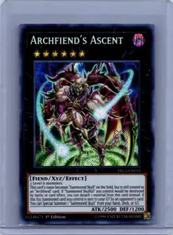 Archfiend's Ascent 1st Edition Secret Rare Fists of the Gadgets FIGA-EN033 LP - Image 1