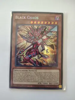 YuGiOh Chaos Origins BLACK CHAOS - Secret Rare Holo Card #CORI-EN001 - Image 1