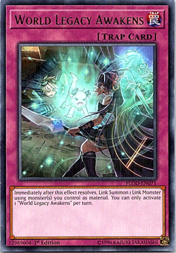 World Legacy Awakens FLOD-EN071 Yu-Gi-Oh! Light Play 1st Edition - Image 1