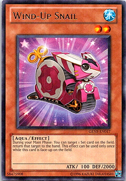 Wind-Up Snail GENF-EN017 Yu-Gi-Oh! Light Play Unlimited - Image 1