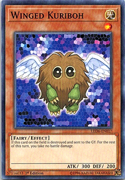 Winged Kuriboh LED6-EN017 Yu-Gi-Oh! Card Light Play 1st Edition - Image 1