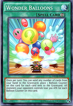 Wonder Balloons NECH-EN055 Yu-Gi-Oh! Card Light Play Unlimited - Image 1