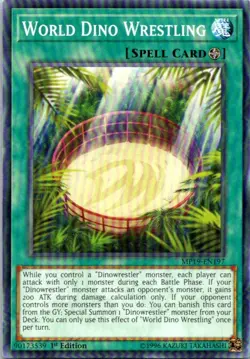 World Dino Wrestling MP19-EN197 Yu-Gi-Oh! Card Light Play 1st Edition - Image 1