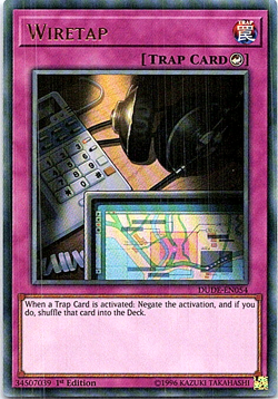 Wiretap DUDE-EN054 Yu-Gi-Oh! Near Mint 1st Edition - Image 1