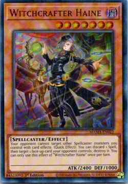 Witchcrafter Haine MAMA-EN022 Yu-Gi-Oh! Near Mint 1st Edition - Image 1