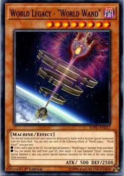 World Legacy "World Wand" SOFU-EN054 Yu-Gi-Oh! Card LP 1st Edition - Image 1