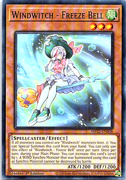 Windwitch - Freeze Bell MP22-EN008 Yu-Gi-Oh! NM 1st Edition - Image 1