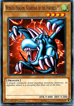 Winged Dragon, Guardian Of The Fortress #1 YGLD-ENA10 Yu-Gi-Oh! LP 1st Edition - Image 1