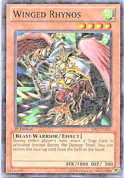 Winged Rhynos BP02-EN051 Yu-Gi-Oh! Card Mosaic Light Play 1st Edition - Image 1