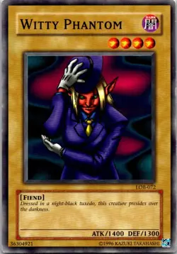 Witty Phantom LOB-072 Yu-Gi-Oh! Card Light Play Unlimited - Image 1