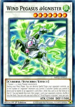 Wind Pegasus @Ignister MP21-EN015 Yu-Gi-Oh! Card NM 1st Edition - Image 1