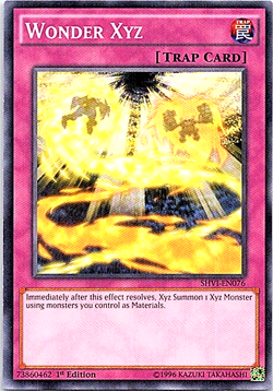 Wonder XYZ SHVI-EN076 Yu-Gi-Oh! Card Light Play 1st Edition - Image 1
