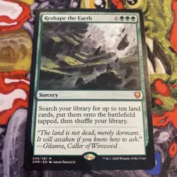 [1x] Reshape the Earth English Commander Legends MTG Magic - Image 1