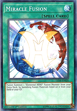 Miracle Fusion LED6-EN020 Yu-Gi-Oh! Card Light Play 1st Edition - Image 1