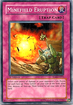 Minefield Eruption TLM-EN051 Yu-Gi-Oh! Light Play 1st Edition - Image 1