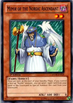 Mimir Of The Nordic Ascendant STOR-EN018 Yu-Gi-Oh! Card Light Play 1st Edition - Image 1