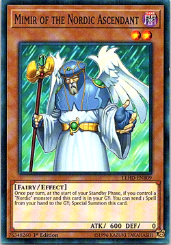 Mimir Of The Nordic Asecedent LEHD-ENB09 Yu-Gi-Oh! Light Play 1st Edition - Image 1