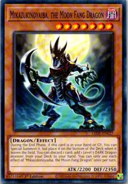 Mikazukinoyaiba, the Moon Fang Dragon LEDE-EN027 Yu-Gi-Oh! NM 1st Edition - Image 1