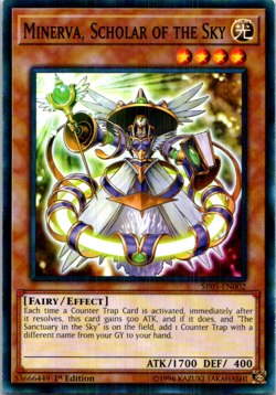 Minerva, Scholar of the Sky SR05-EN002 Yu-Gi-Oh! TCG LP 1st Edition - Image 1