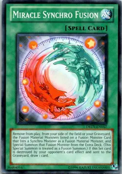 Miracle Synchro Fusion DREV-EN057 Yu-Gi-Oh! Card Light Play Unlimited - Image 1