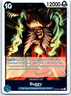 Buggy (051) OP09-051 Rare Emperors in the New World One Piece Foil NM - Image 1
