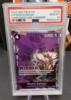 2025 One Piece Hitokiri Kamazo (Winner Pack 2025 Vol. 1) OP06-076 PSA 10 - Image 1