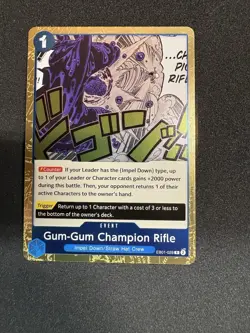 Gum-Gum Champion Rifle EB01-028 Extra Booster: Memorial Collection Foil - Image 1
