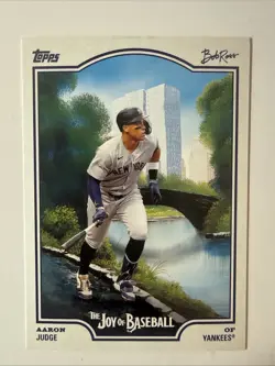 2025 Topps X Bob Ross the Joy of Baseball - Aaron Judge #34 - Image 1