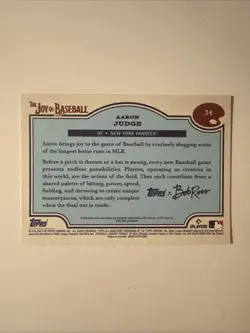 2025 Topps X Bob Ross the Joy of Baseball - Aaron Judge #34 - Image 2