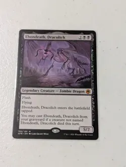 MTG Ebondeath, Dracolich - Adventures of Forgotten Realms NM - Image 1