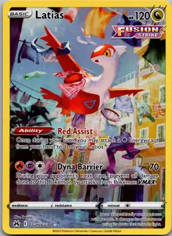 Latias Holo Ultra Rare SWSH: Crown Zenith: Galarian Gallery GG20/GG70 NM - Image 1