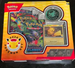 Pokemon TCG Pokemon Day 2026 Collection Pikachu Promo Coin 3 Booster Packs - Image 1