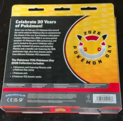 Pokemon TCG Pokemon Day 2026 Collection Pikachu Promo Coin 3 Booster Packs - Image 2