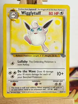 Knuddeluff 32/64 Fossil Non Holo Rare Englisch VG Pokemon - Image 1