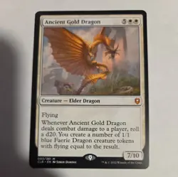 MTG Ancient Gold Dragon - Commander Legends: Battle for Baldur's Gate - Image 1