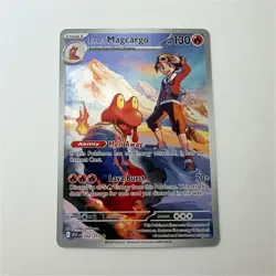 Pokemon TCG Ethan's Magcargo 222/217 ASCENDED HEROES Full Art Holo EN NM - Image 1