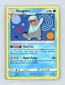 Quagsire 26/70 Uncommon Dragon Majesty Pokemon Lightly Played - Image 1
