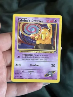 Pokemon TCG Sabrina's Drowzee Gym Heroes Card 92/132 Regular LP - Image 1