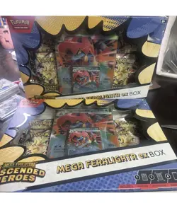 LOT OF 2 Pokemon Mega Evolution ASCENDED HEROES Mega FERALIGATR ex Box - Sealed - Image 1