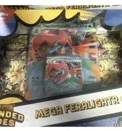 LOT OF 2 Pokemon Mega Evolution ASCENDED HEROES Mega FERALIGATR ex Box - Sealed - Image 2